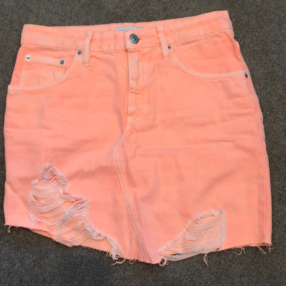 Neon Orange Mini skirt